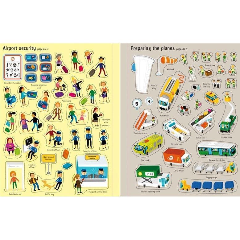 Airport Sticker and Colouring Book by Usborne 3+