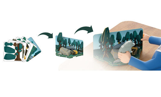 Wolf - Halftoys Diorama toy by Brainstorm 3+