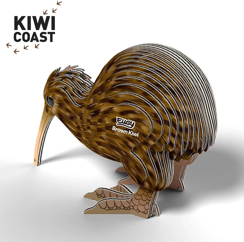 Eugy 3D Brown Kiwi Craft Kit Model No. 91 by Brainstorm