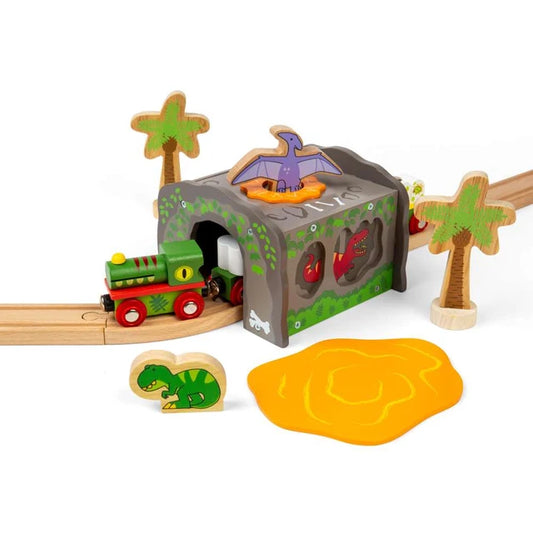 T-Rex Train Tunnel by Bigjigs Rail 3+