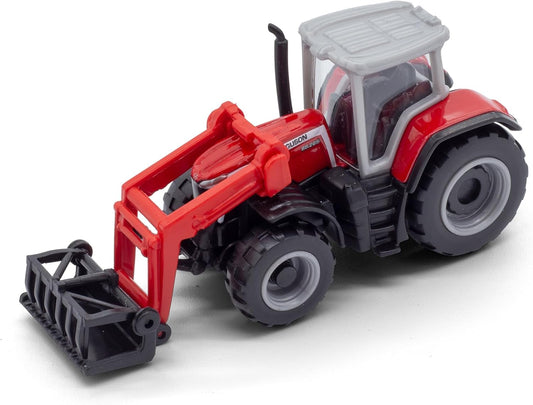 Maisto Mini Work Machines - Massey Fergusson 3'' 8S.265 Tractor with Front Loader 3+