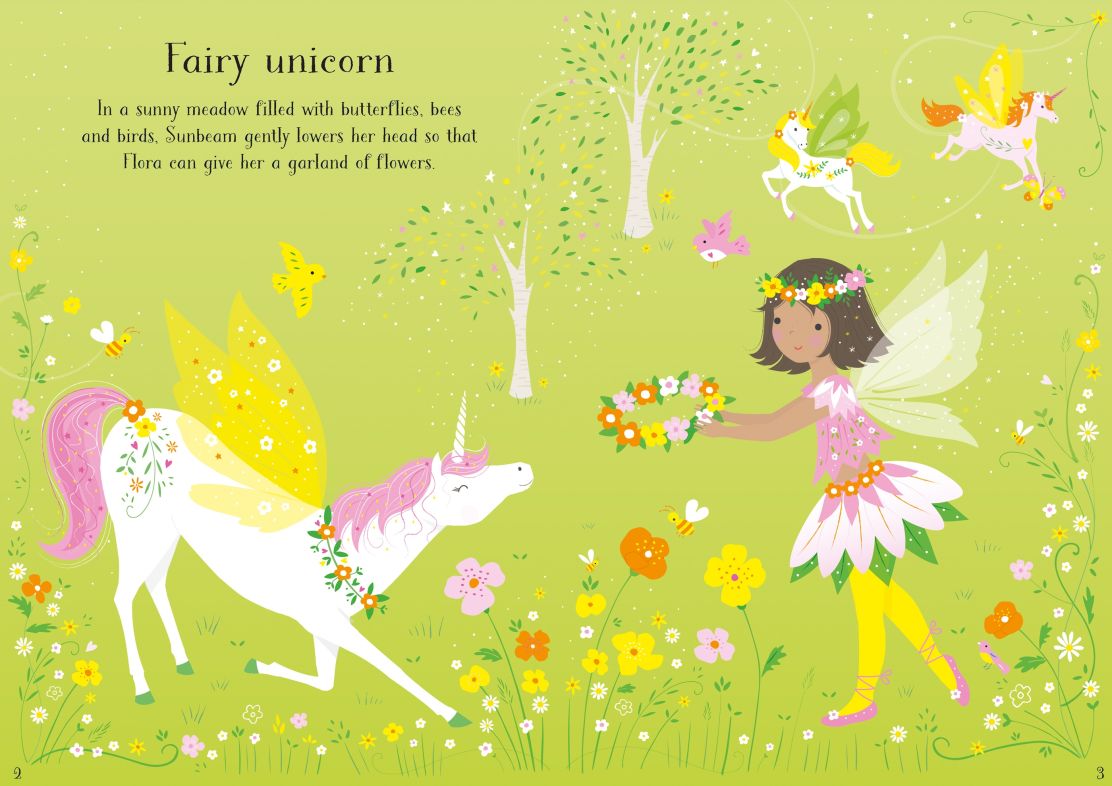 Little First Stickers Unicorns Book by Usborne 3+