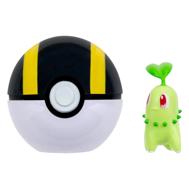 Chickorita Pokémon Clip ‘N’ Go Ball and 2" Battle Figure Pack 4+