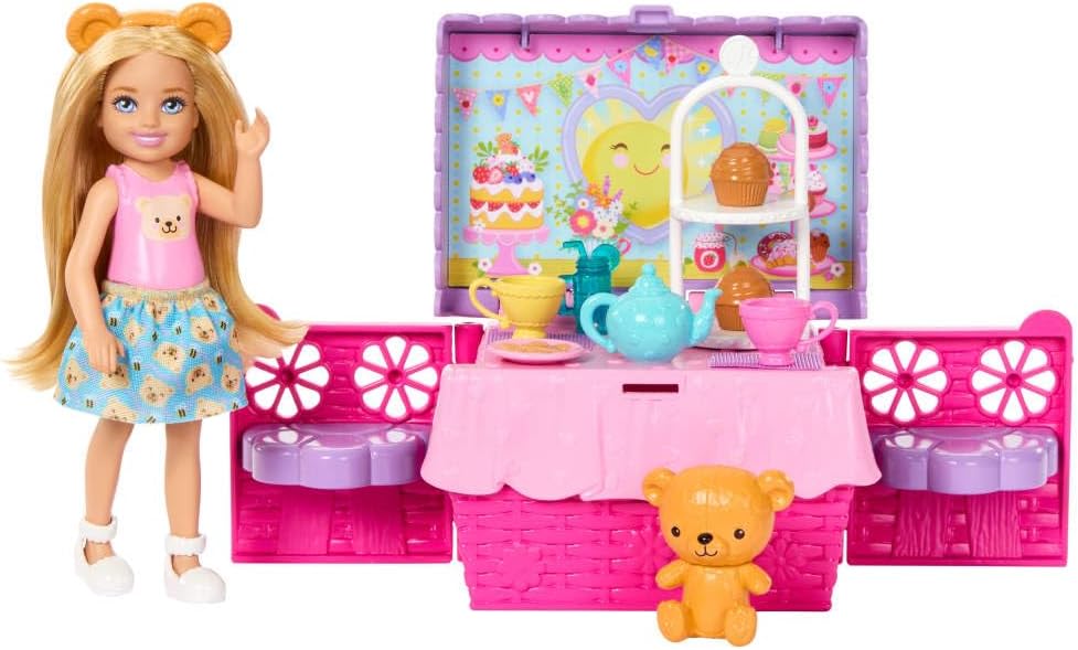 Barbie Club Chelsea Pop-Up Tea Party Doll & Playset by Mattel +3