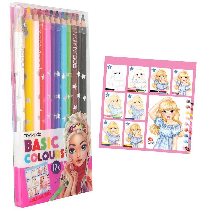 TOPModel Basic Colouring Pencil Set 12 Colours 412216_A
