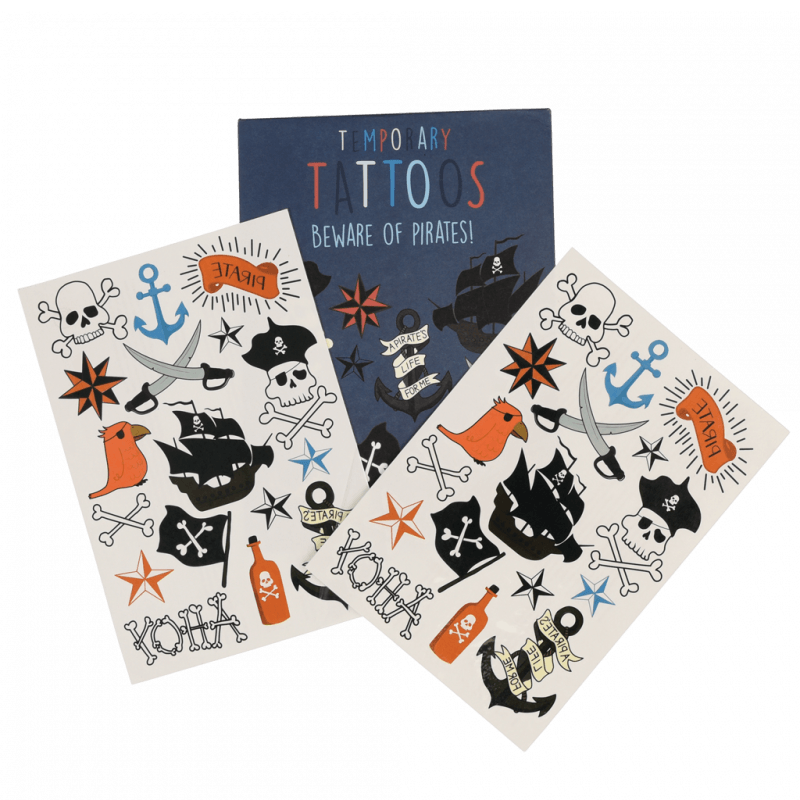 Temporary tattoos - Beware of the Pirates 3+