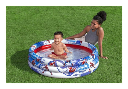 Spiderman 1.22m 3-Ring Pool by Bestway 2+