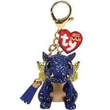 Saffire The Dragon TY Mini Boo Key Clip Beanie DOB February 23