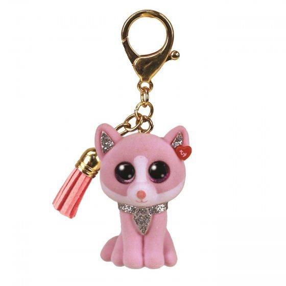 Fiona The Cat TY Mini Boo Key Clip Beanie DOB February 1