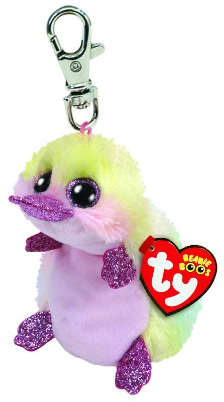 Petunia The Platypus Key Clip Ty Beanie Soft Toy DOB April 26
