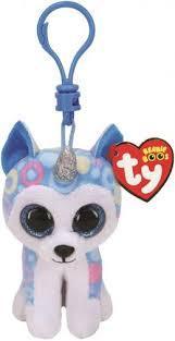 Helena The Husky Key Clip Ty Beanie Soft Toy Plush DOB May 29
