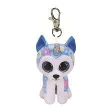 Helena The Husky Key Clip Ty Beanie Soft Toy Plush DOB May 29