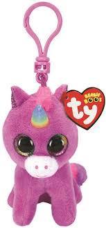 Rosette The Purple Unicorn Key Clip Ty Beanie DOB January 23