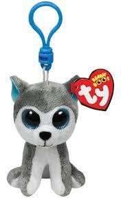 Slush the Husky TY Key Clip Ty Beanie Soft Toy DOB April 30