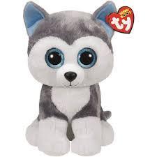Slush the Husky 38cm Large Ty Beanie Soft Toy DOB April 30