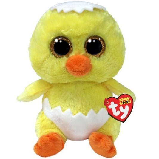 Peetie The Yellow Chick TY Beanie Boo 15cm Soft Toy DOB May 29