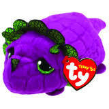 Landon the Purple Dragon Teeny Ty Beanie Soft Toy DOB March 14