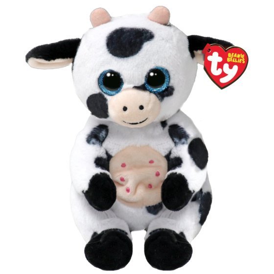 Herdly The Cow 15cm Ty Beanie Bellies Soft Toy DOB July 16