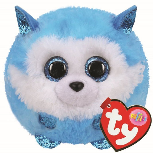 Prince the Husky Puffies Balls 8cm Ty Beanie Toy DOB June 18