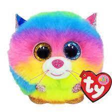Gizmo The Cat Puffies Balls 8cm Ty Beanie Toy DOB October 6
