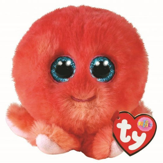 Sheldon the Octopus Puffies Balls 8cm Ty Beanie DOB December 30