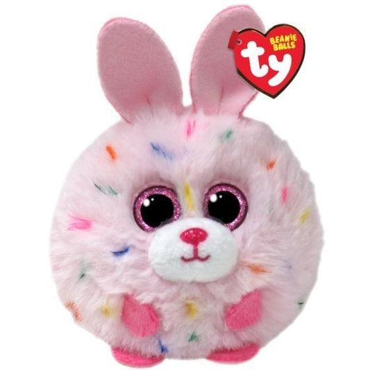 Strawberry The Bunny 8cm Ty Beanie Puffies Balls DOB May 5