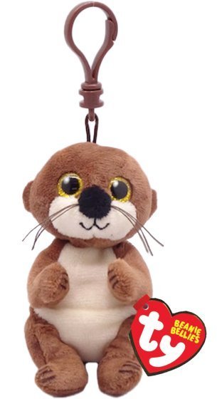 Mitch The Otter TY Beanie Bellies Key Clip DOB October 1