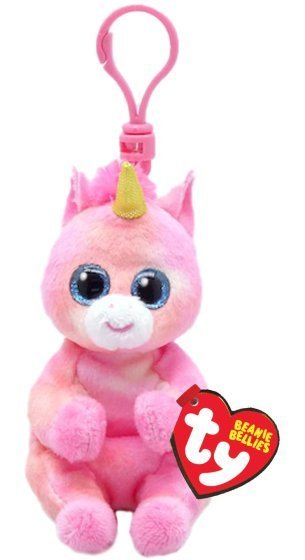 Skylar The Unicorn TY Beanie Bellies Key Clip DOB May 22