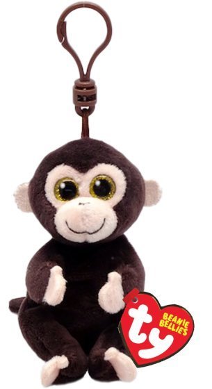 Matteo The Monkey TY Beanie Bellies Key Clip DOB February 21