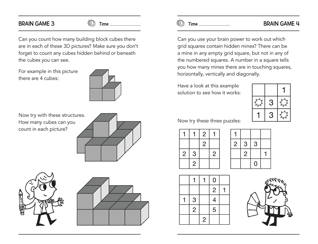 Brain Games For Clever Kids by Dr Gareth Moore Ages 7 - 10