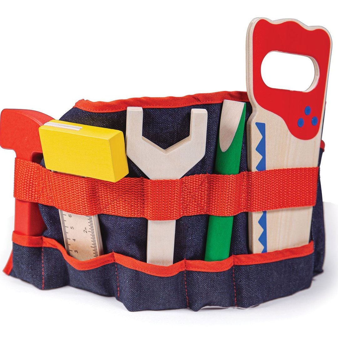 Carpenters Red Tool Belt by Big Jigs toys BJ311