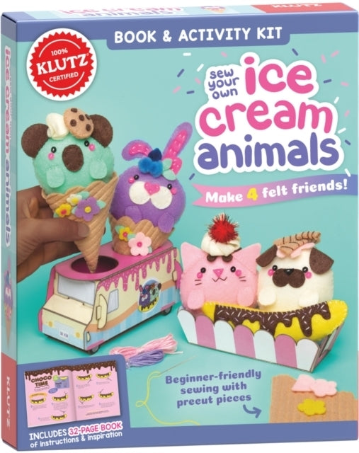 Sew Your Own Ice Cream Animals by Klutz 10+ Childrens Craft
