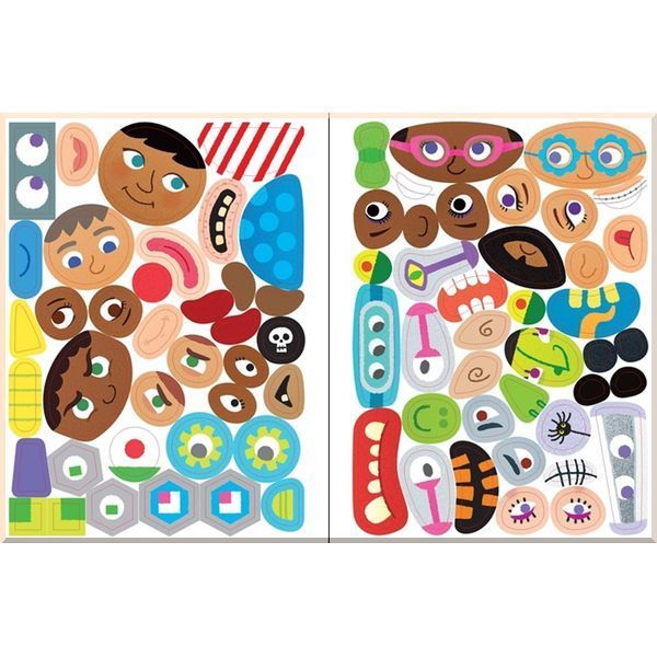 Mini Funny Faces Sticker Book By Usborne Childrens Books 3+