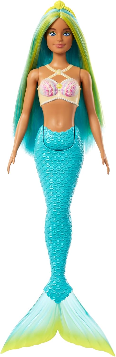 Mermaid Doll with Blue and Yellow Hair by Mattel +3