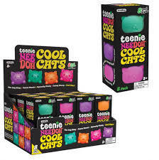 Set of 3 Teenie Needoh Cool Cats Squishy Stress Fidget Toy 5+