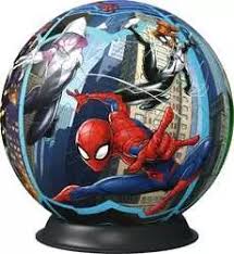 3D Puzzle 72pc Spiderman Ball Puzzle by Ravensburger 6+