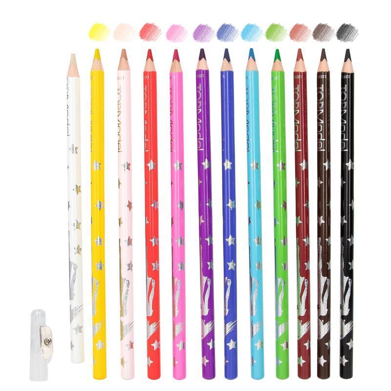 TOPModel Basic Colouring Pencil Set 12 Colours 412216_A