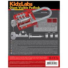 Giant Visible Padlock by KidzLabs 4M 8+