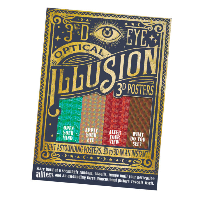 Optical Illusion 3D Poster by House of Marbles