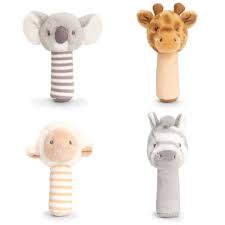 14cm Cuddle Zebra Stick Rattle by Keeleco 0 months +