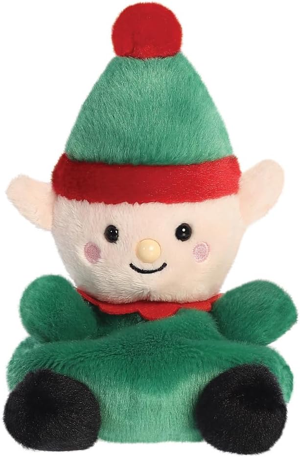 Christmas Jolly Elf Palm Pals 5" Plush Soft Toys by Aurora 0+