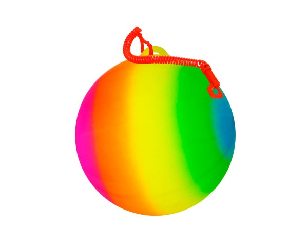 23cm Neon Rainbow Ball on Keychain 3+