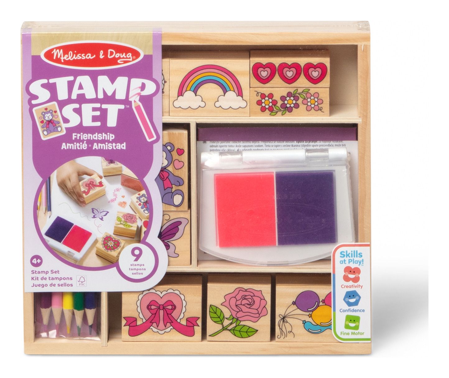 Melissa & Doug Stamp Set Friendship 4+