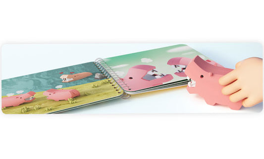 Hippo - Halftoys Picture Book toy by Brainstorm 3+