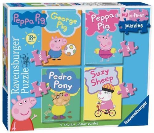 Peppa Pig My First 2,3,4,5 piece Jigsaw Puzzle From 18m