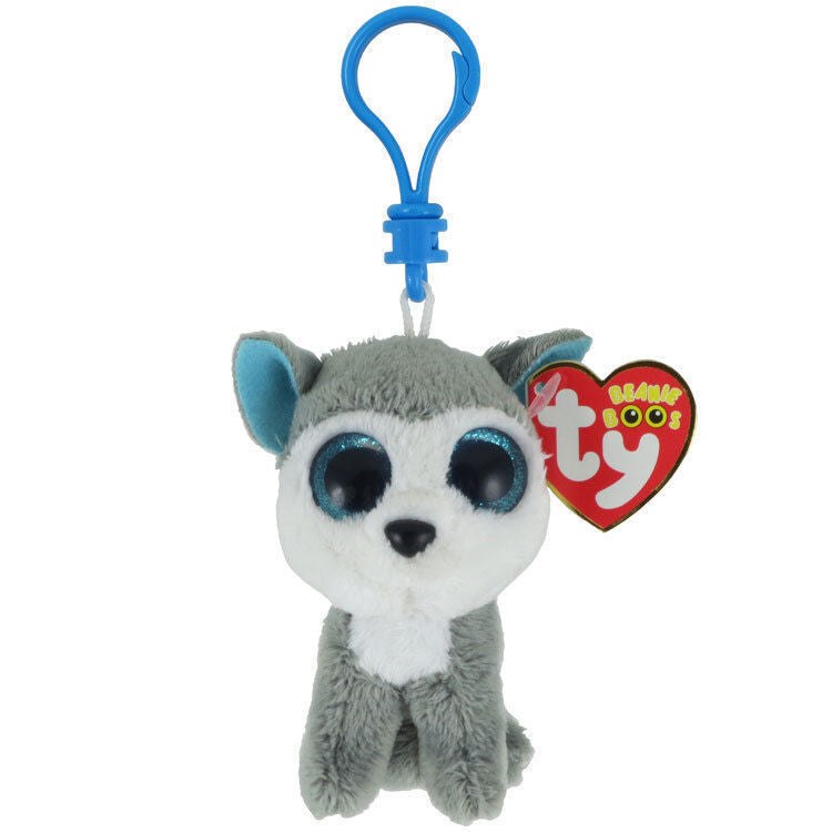 Slush the Husky TY Key Clip Ty Beanie Soft Toy DOB April 30