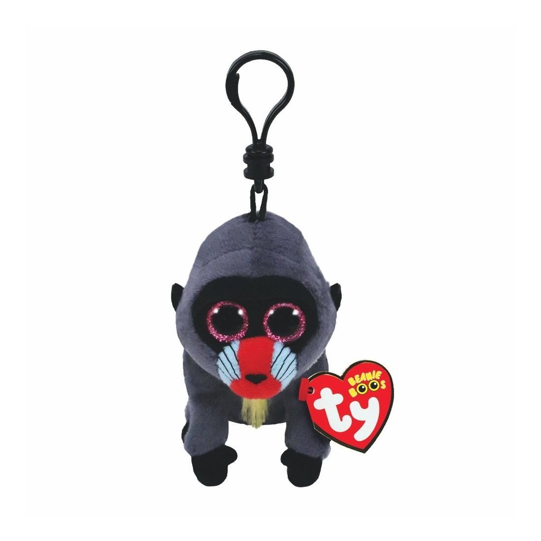 Wasabi the Baboon Key Clip Ty Beanie Soft Toy Plush DOB May 18