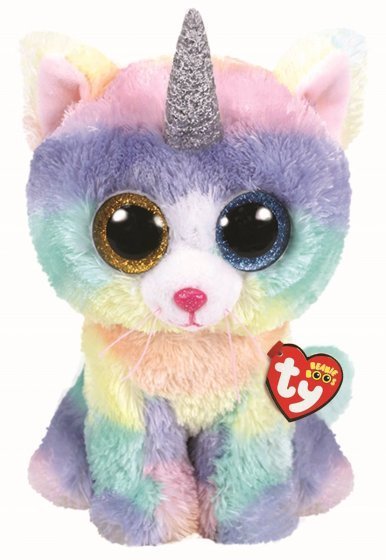 Heather The Horned Cat 38cm Large TY Beanie DOB April 26