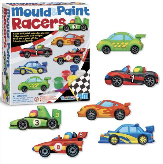 Racing Cars Mould and Paint Craft Set by 4M 5+ 3544