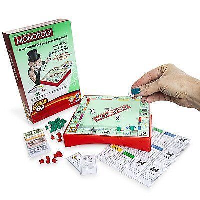 Monopoly Travel Grab and Go Board Games by Hasbro 8+
